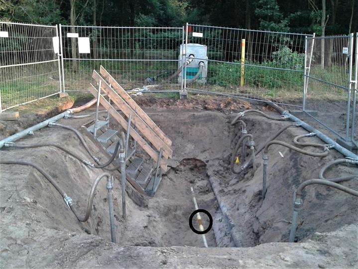 Lagerstättenwasserleitung